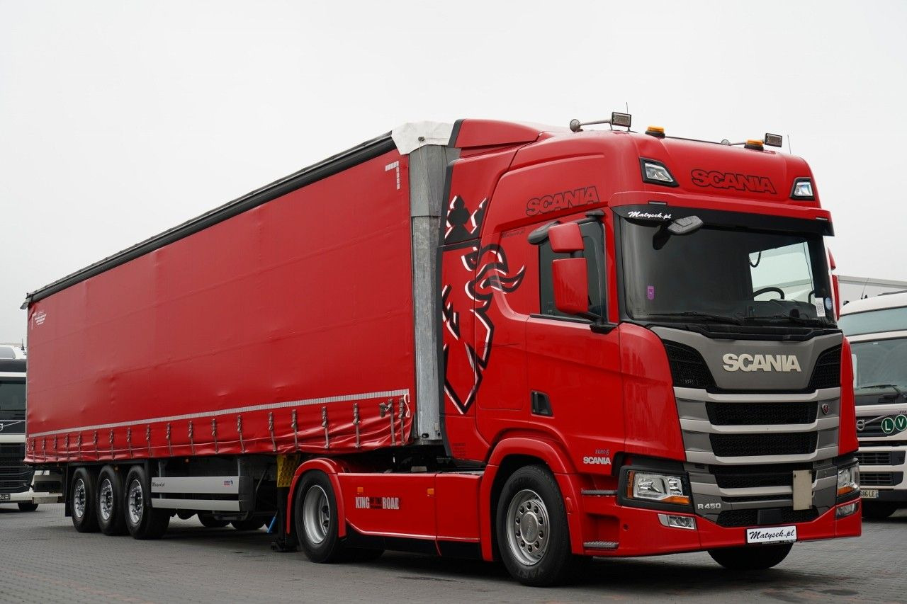 Scania R 450 / ZESTAW / + SCHMITZ / FIRANKA STANDARD / - Cabeza tractora: foto 4 Scania R 450 / ZESTAW / + SCHMITZ / FIRANKA STANDARD / - Cabeza tractora: foto 4