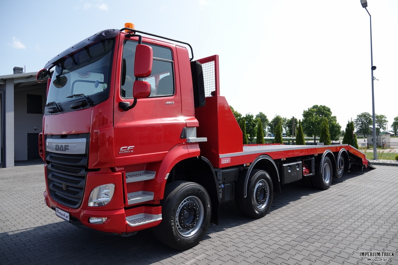 DAF CF 460 / 8x2/ LAWETA / PLATFORMA / NAJAZDY HYDRAULICZNE / WYCIĄGARKA / oś skrętna i podnoszona / EURO 6 - Portavehículos camión: foto 3 DAF CF 460 / 8x2/ LAWETA / PLATFORMA / NAJAZDY HYDRAULICZNE / WYCIĄGARKA / oś skrętna i podnoszona / EURO 6 - Portavehículos camión: foto 3