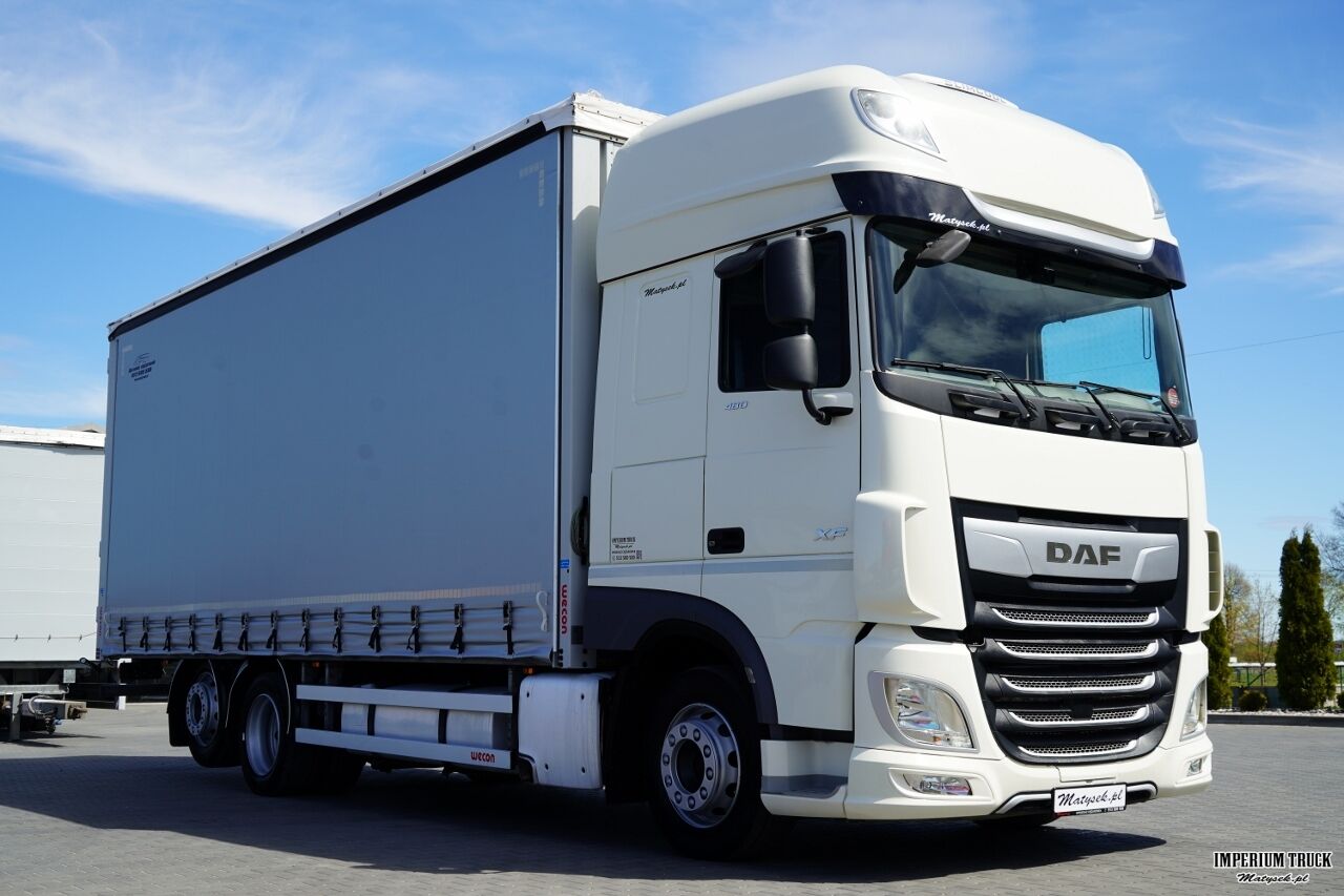 DAF XF 480 / FIRANKA 7,7 M / SSC / MEGA / KLIMA POSTOJOWA / 6X2 / OŚ PODNOSZONA / DACH PODNOSZONY / ZAWIESIE DO WÓZKA / - Camión lona: foto 1 DAF XF 480 / FIRANKA 7,7 M / SSC / MEGA / KLIMA POSTOJOWA / 6X2 / OŚ PODNOSZONA / DACH PODNOSZONY / ZAWIESIE DO WÓZKA / - Camión lona: foto 1