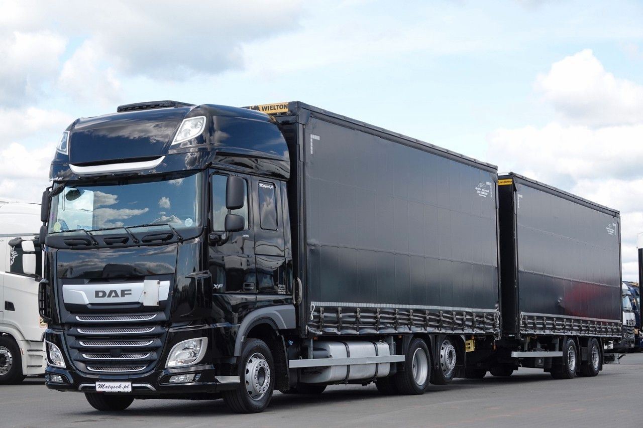 DAF XF 480 / ZESTAW TANDEM / 120 M3 / PRZEJAZDOWY / - Camión lona: foto 1 DAF XF 480 / ZESTAW TANDEM / 120 M3 / PRZEJAZDOWY / - Camión lona: foto 1