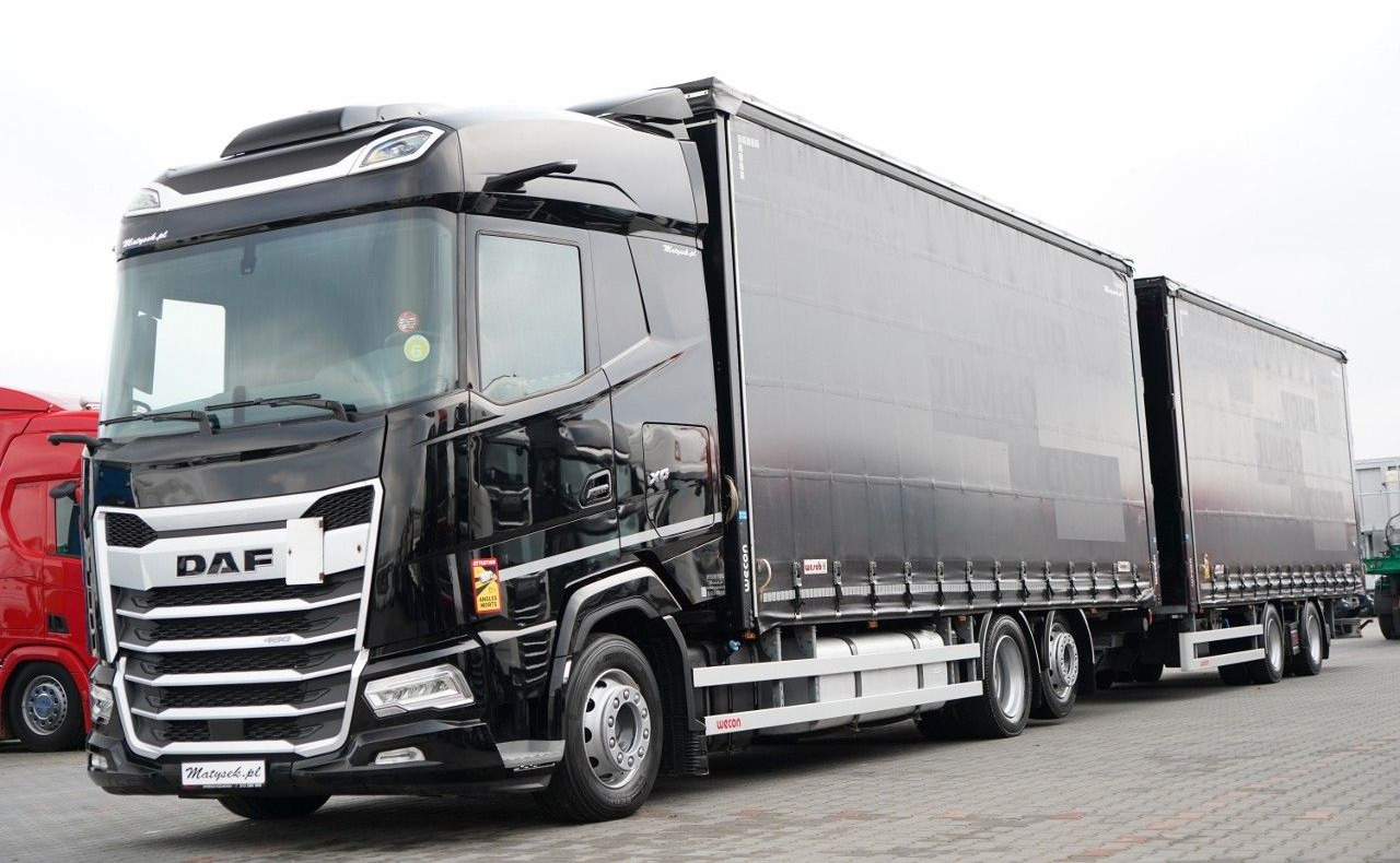 DAF XG 480 / ZESTAW TANDEM / 120 M3 / PRZEJAZDOWY / - Camión lona: foto 1 DAF XG 480 / ZESTAW TANDEM / 120 M3 / PRZEJAZDOWY / - Camión lona: foto 1