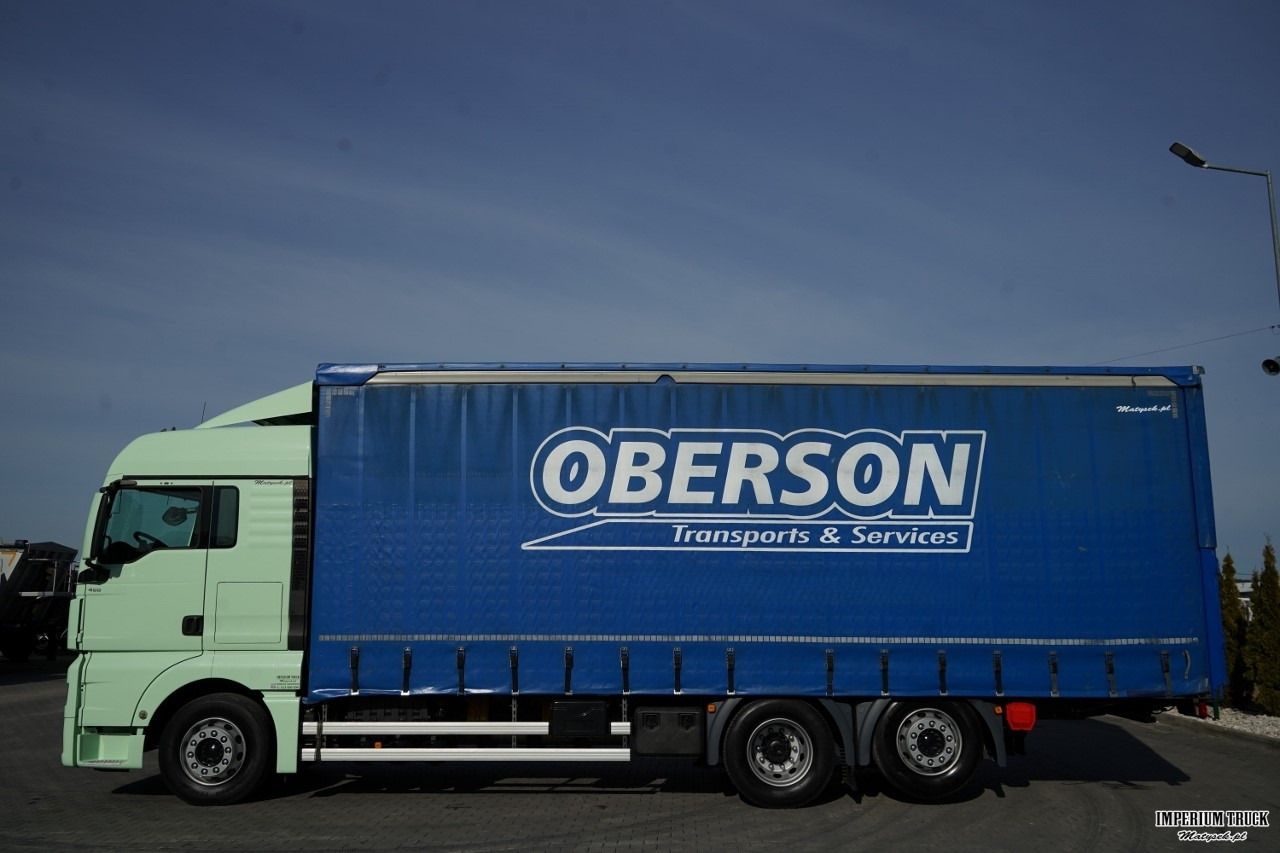 MAN TGX 26.460 / 120 M3 / 6x2 / SOLÓWKA / OŚ PODNOSZONA / OŚ SKRĘTNA / - Camión lona: foto 2 MAN TGX 26.460 / 120 M3 / 6x2 / SOLÓWKA / OŚ PODNOSZONA / OŚ SKRĘTNA / - Camión lona: foto 2