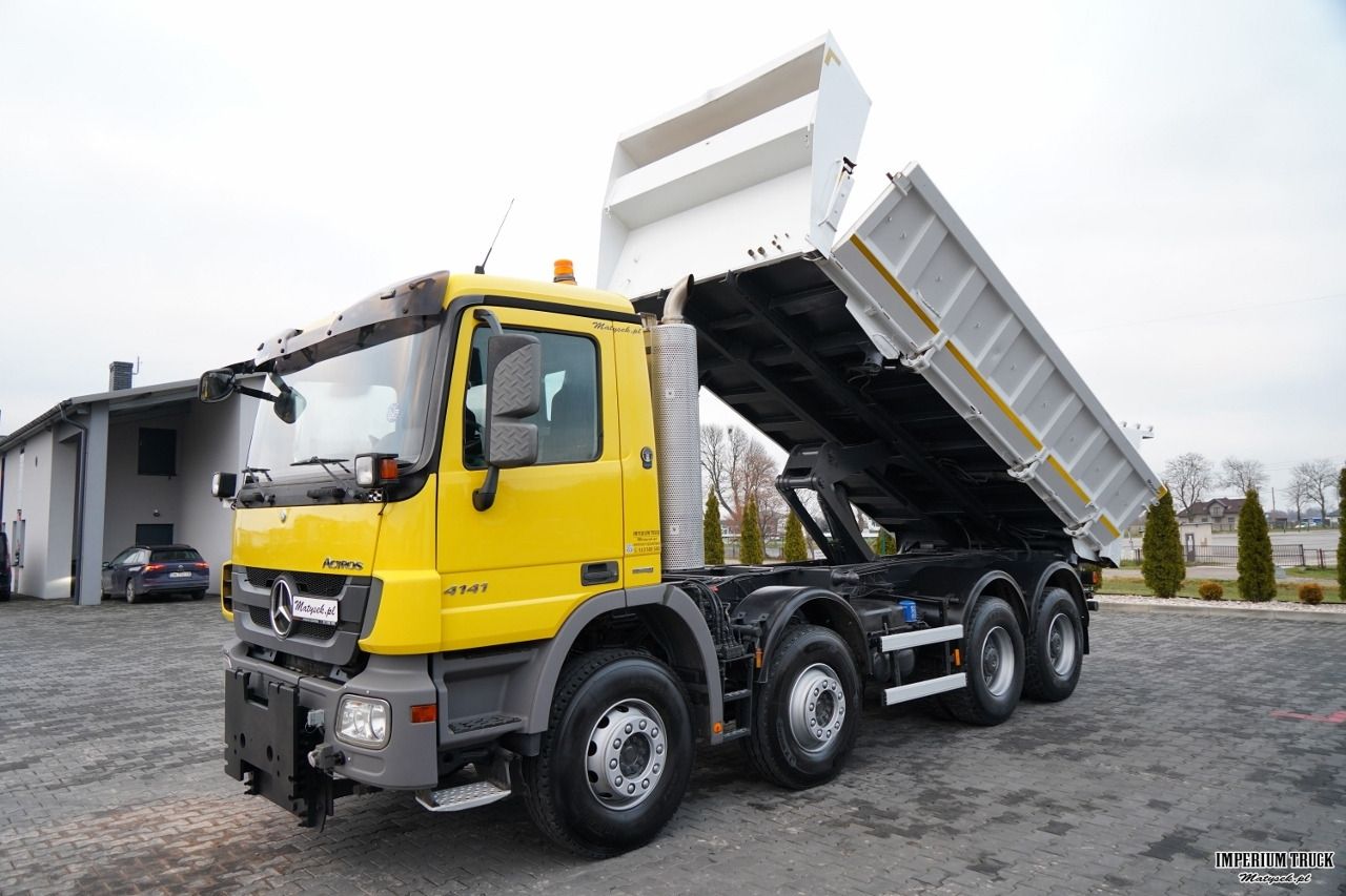 MERCEDES ACTROS 4141 / 8x4 / BDF WYMIENNA ZABUDOWA / WYWROTKA DWUSTRONNA / HYDROBURTA / HYDROKLAPA / EPS + SPRZĘGŁO / CZOŁOWNICA - Volquete camión: foto 2 MERCEDES ACTROS 4141 / 8x4 / BDF WYMIENNA ZABUDOWA / WYWROTKA DWUSTRONNA / HYDROBURTA / HYDROKLAPA / EPS + SPRZĘGŁO / CZOŁOWNICA - Volquete camión: foto 2