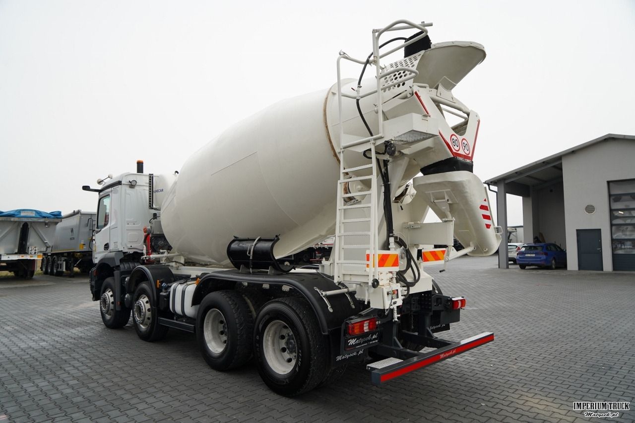 MERCEDES AROCS 3240 / GRUSZKA 9M3 / 8x4 / BETONOMIESZARKA / AUTOMAT / ALUFELGI / - Camión hormigonera: foto 4 MERCEDES AROCS 3240 / GRUSZKA 9M3 / 8x4 / BETONOMIESZARKA / AUTOMAT / ALUFELGI / - Camión hormigonera: foto 4