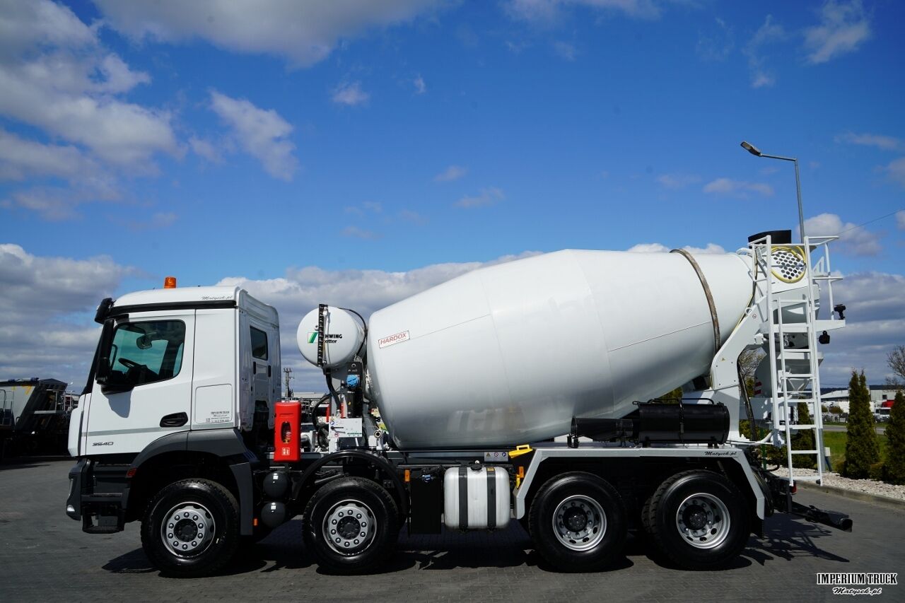MERCEDES AROCS 3540 / GRUSZKA 9M3 / 8x4 / BETONOMIESZARKA / AUTOMAT / SCHWING STETTER / OPONY 100% / - Camión hormigonera: foto 3 MERCEDES AROCS 3540 / GRUSZKA 9M3 / 8x4 / BETONOMIESZARKA / AUTOMAT / SCHWING STETTER / OPONY 100% / - Camión hormigonera: foto 3