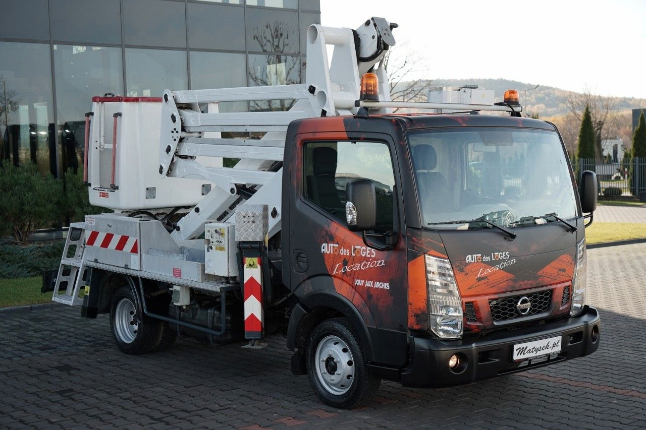 Camión con plataforma elevadora Nissan CABSTAR / ZWYŻKA 16,3 METRÓW / BLIŹNIAK / UDŹWIG: foto 7