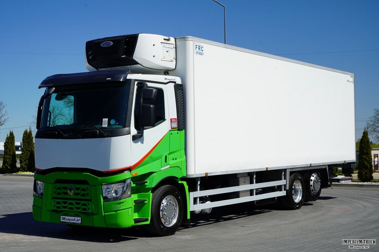 RENAULT T 430 / 6x2 / CHŁODNIA -9 M / AGREGAT CARRIER SUPRA 1250 / WINDA ZAŁADOWCZA / ROLETA / OŚ PODNOSZONA / SKRĘTNA - Frigorífico camión: foto 2 RENAULT T 430 / 6x2 / CHŁODNIA -9 M / AGREGAT CARRIER SUPRA 1250 / WINDA ZAŁADOWCZA / ROLETA / OŚ PODNOSZONA / SKRĘTNA - Frigorífico camión: foto 2