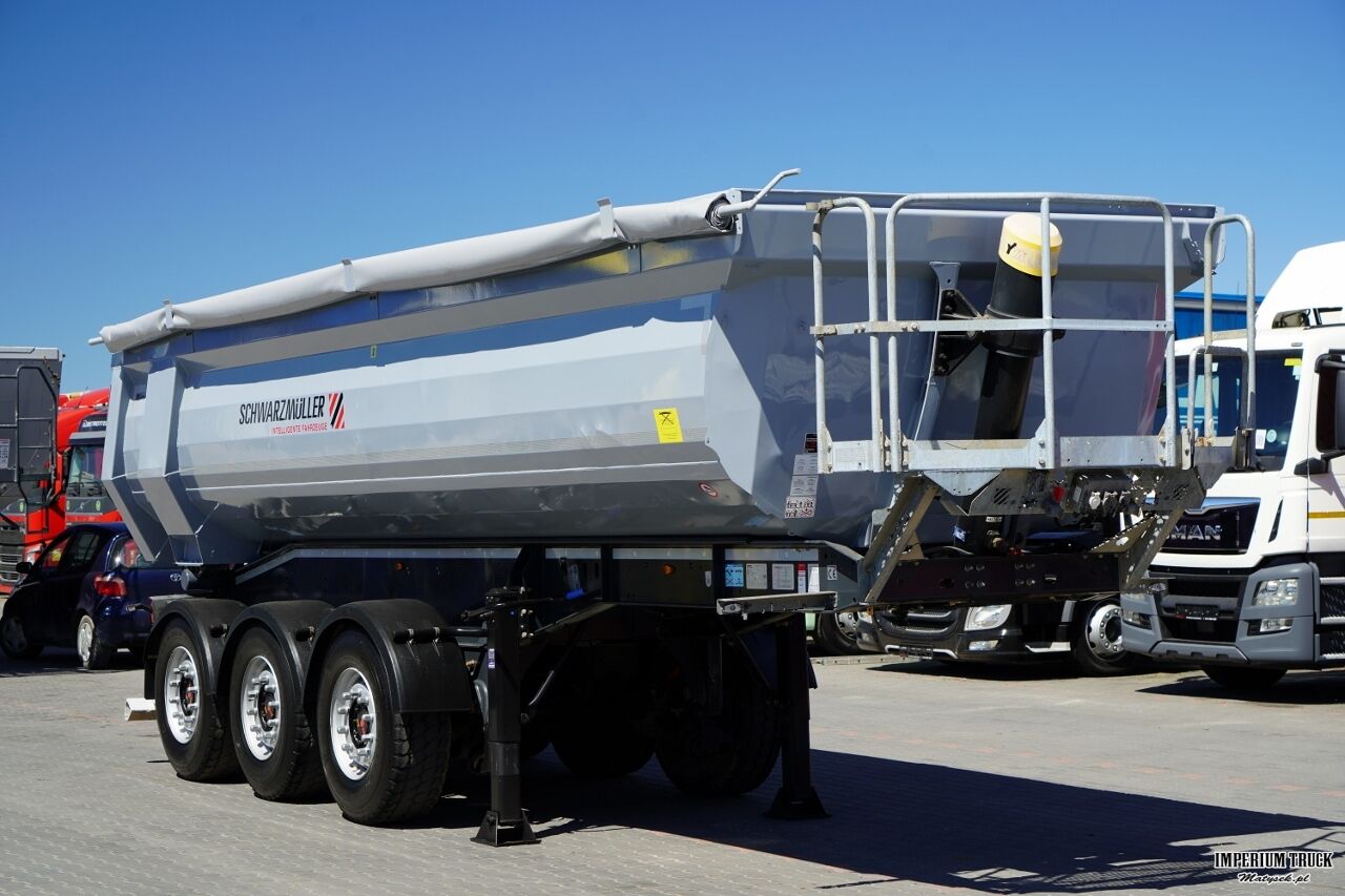 SCHWARZMULLER WYWROTKA / 25 m3 / STALOWA RYNNA / STANDARD / OŚ PODNOSZONA / SAF - Volquete semirremolque: foto 1 SCHWARZMULLER WYWROTKA / 25 m3 / STALOWA RYNNA / STANDARD / OŚ PODNOSZONA / SAF - Volquete semirremolque: foto 1