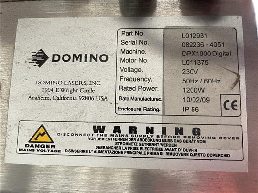Maquinaria de alimentación Domino DPX1000 digital Fume extraction cabinet: foto 6