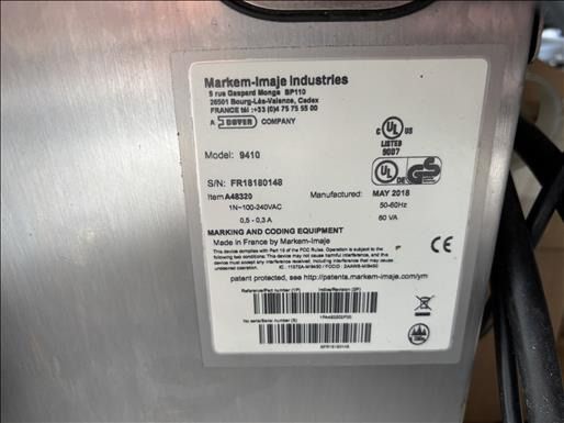 Markem Imaje 9410 Inkjet coder - Etiquetadora: foto 5 Markem Imaje 9410 Inkjet coder - Etiquetadora: foto 5