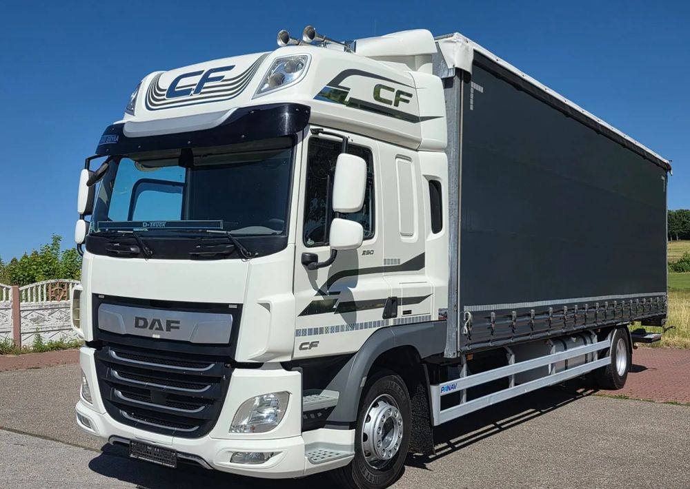 DAF CF290/CF320/FIRANKA/WINDA DHOLLANDIA / E6/JEDEN WŁAŚCICIEL/SPROWADZONY/22PALETY/2019/PODNOSZONY DACH/ JAK NOWY - Camión lona: foto 2 DAF CF290/CF320/FIRANKA/WINDA DHOLLANDIA / E6/JEDEN WŁAŚCICIEL/SPROWADZONY/22PALETY/2019/PODNOSZONY DACH/ JAK NOWY - Camión lona: foto 2