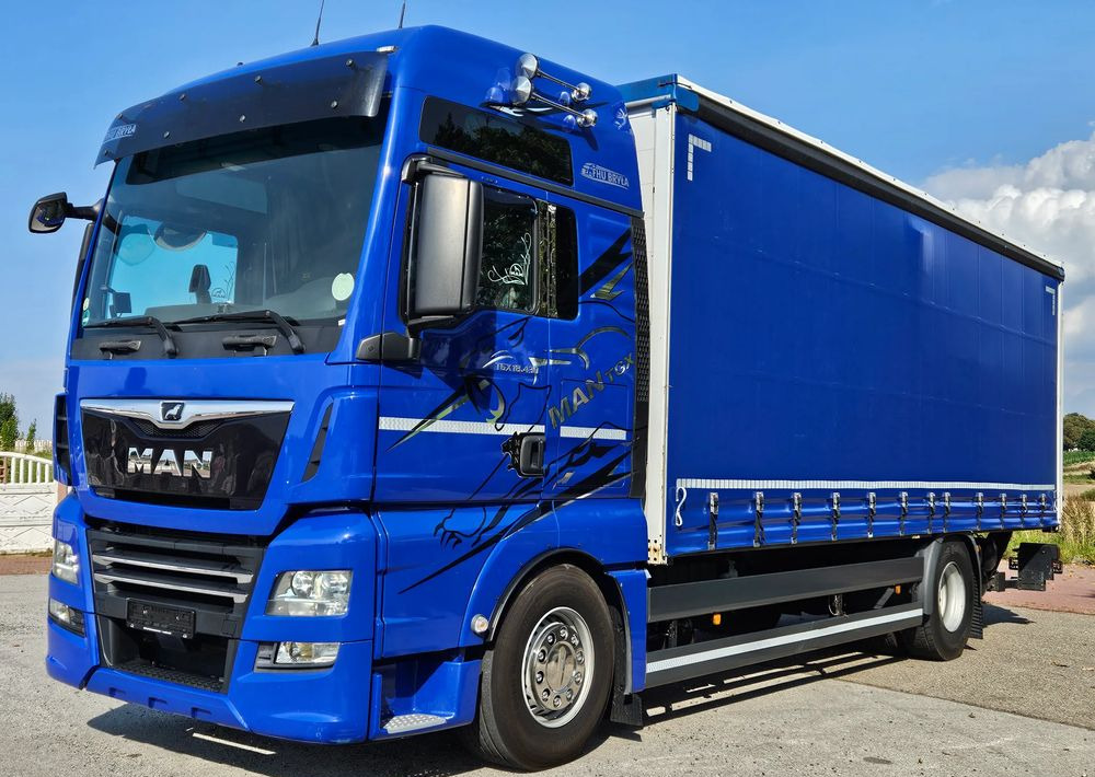 MAN TGX 18.430 / FIRANKA / WINDA / KLIMA POSTOJOWA / 300TYŚ PRZEBIEG / 2020 /E6 / KLIMA POSTOJOWA / SPROWADZONY / JAK NOWY / AUTOMAT - Camión lona: foto 1 MAN TGX 18.430 / FIRANKA / WINDA / KLIMA POSTOJOWA / 300TYŚ PRZEBIEG / 2020 /E6 / KLIMA POSTOJOWA / SPROWADZONY / JAK NOWY / AUTOMAT - Camión lona: foto 1