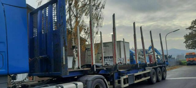 Kässbohrer SCV Plattform Mit Rungen 3 Achser - Semirremolque maderero: foto 3 Kässbohrer SCV Plattform Mit Rungen 3 Achser - Semirremolque maderero: foto 3