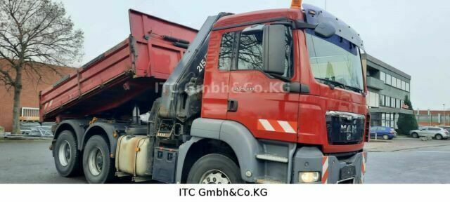 MAN 26.440TGS Kipper+Kran Meiller/Stahl - Volquete camión, Camión grúa: foto 3 MAN 26.440TGS Kipper+Kran Meiller/Stahl - Volquete camión, Camión grúa: foto 3