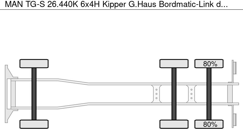 Volquete camión MAN TG-S 26.440K 6x4H Kipper G.Haus Bordmatic-Link: foto 14