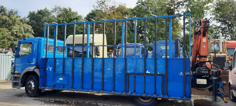 Mercedes-Benz 1828 Pritsche+Glastransport - Camión caja abierta, Camión grúa: foto 3 Mercedes-Benz 1828 Pritsche+Glastransport - Camión caja abierta, Camión grúa: foto 3