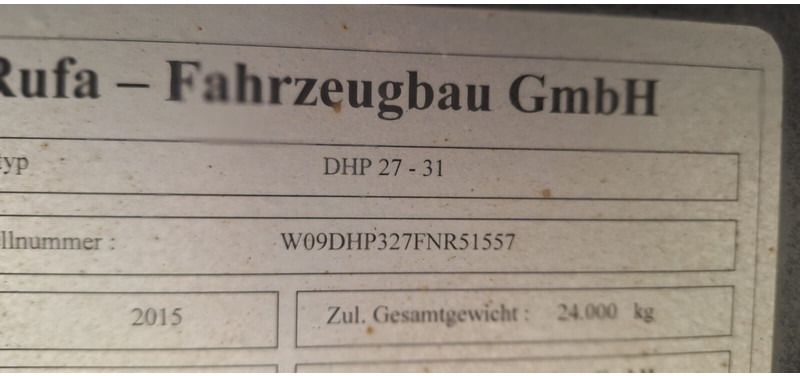 RUFA - Remolque plataforma/ Caja abierta: foto 5 RUFA - Remolque plataforma/ Caja abierta: foto 5