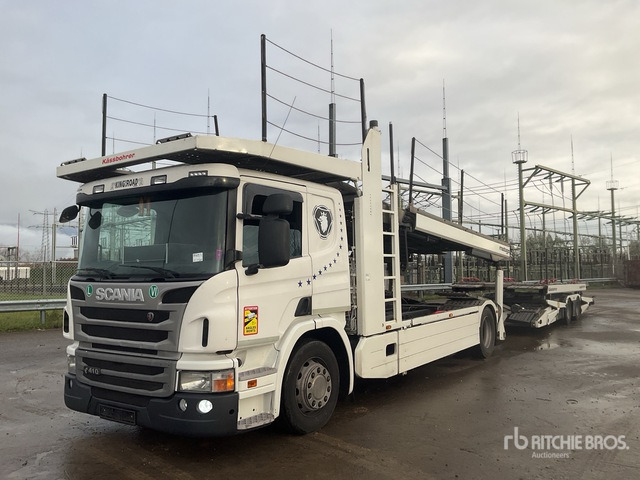 2015 Scania P410 4x2 Sleeper Car Carrier Truck - Portavehículos camión: foto 1 2015 Scania P410 4x2 Sleeper Car Carrier Truck - Portavehículos camión: foto 1