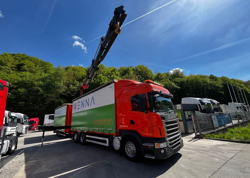 Scania G420 // Tandem // HDS Palfinger 18002 EH // Przyczepa // Oś skrętna podnoszona // Video !!! - Camión lona, Remolque con toldo: foto 2 Scania G420 // Tandem // HDS Palfinger 18002 EH // Przyczepa // Oś skrętna podnoszona // Video !!! - Camión lona, Remolque con toldo: foto 2