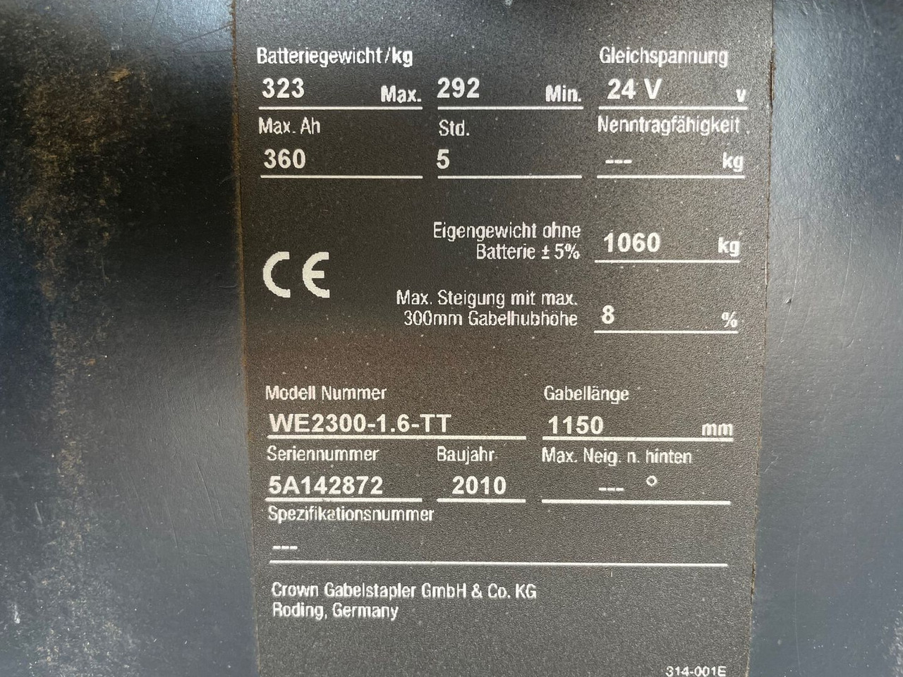 Crown WE2300 1.6 TT - Apilador: foto 5 Crown WE2300 1.6 TT - Apilador: foto 5