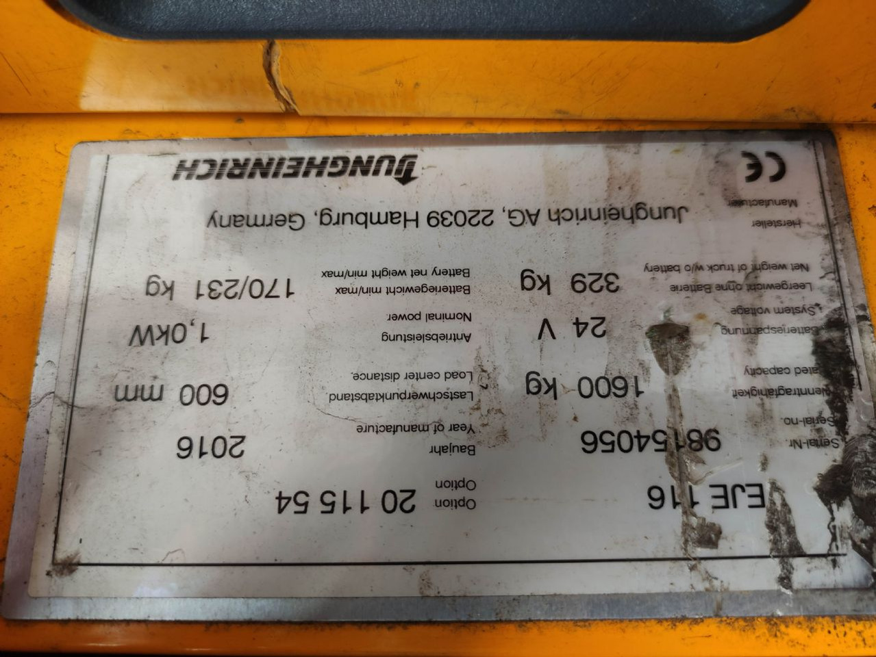 Jungheinrich EJE 116 - Transpaleta: foto 5 Jungheinrich EJE 116 - Transpaleta: foto 5