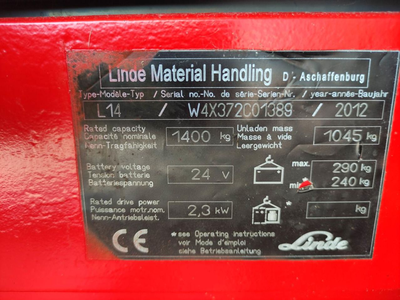 Linde L14-372 - Apilador: foto 5 Linde L14-372 - Apilador: foto 5