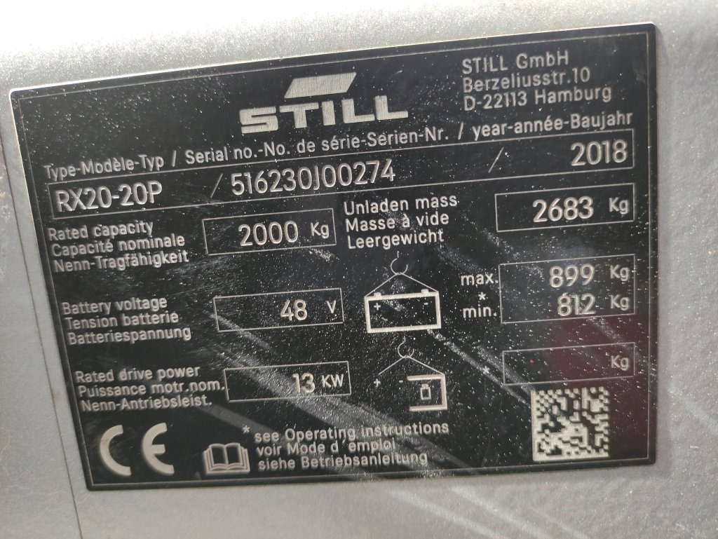 Carretilla elevadora eléctrica Still RX20-20P: foto 6