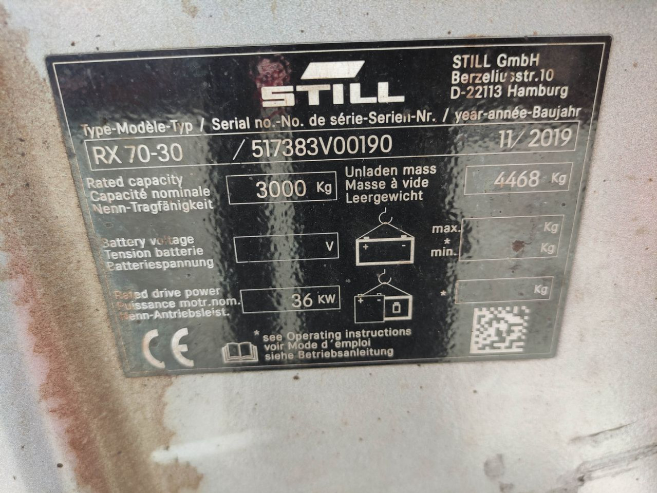 Carretilla elevadora diésel Still RX70-30 (Defekter Zustand): foto 6