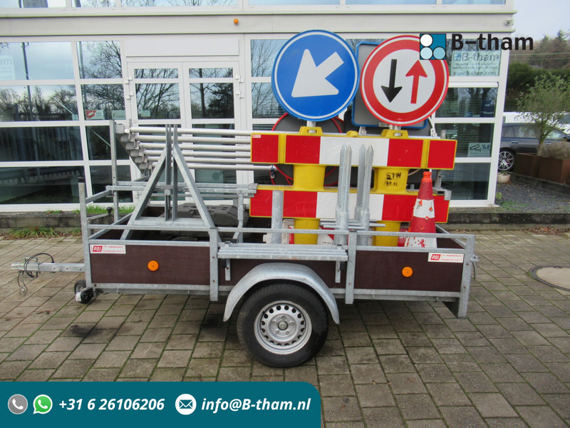 Anssems POL Bordenwagen Actiewagen Signaalwagen - Remolque plataforma/ Caja abierta: foto 1 Anssems POL Bordenwagen Actiewagen Signaalwagen - Remolque plataforma/ Caja abierta: foto 1