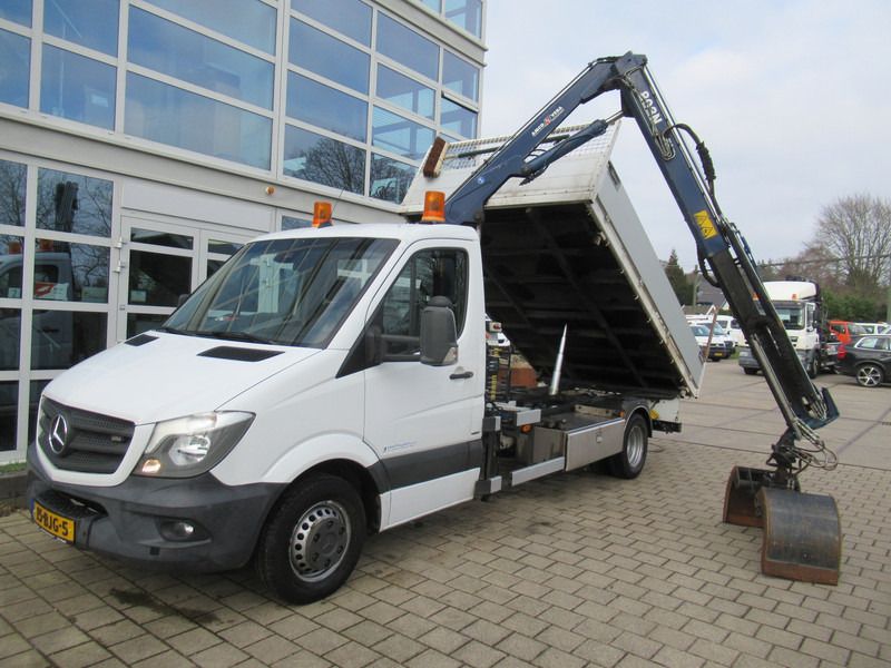 Mercedes-Benz Sprinter 519 CDI 3.0 6-Cil. 140KW Kipper + Kraan Amco-Veba + RF - Volquete camión, Camión grúa: foto 2 Mercedes-Benz Sprinter 519 CDI 3.0 6-Cil. 140KW Kipper + Kraan Amco-Veba + RF - Volquete camión, Camión grúa: foto 2