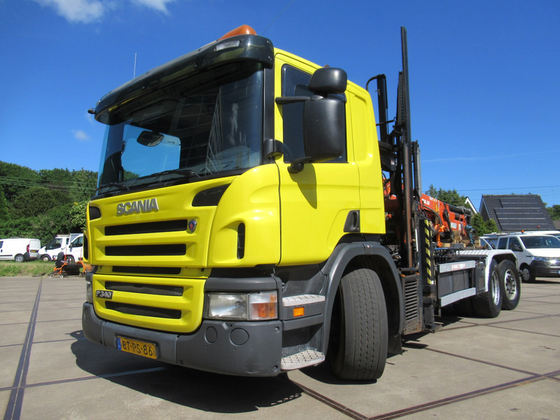 Scania P 340 B 6x2*4 VDL Haak - Kraan ATLAS 206.3E - Multibasculante camión, Camión grúa: foto 2 Scania P 340 B 6x2*4 VDL Haak - Kraan ATLAS 206.3E - Multibasculante camión, Camión grúa: foto 2