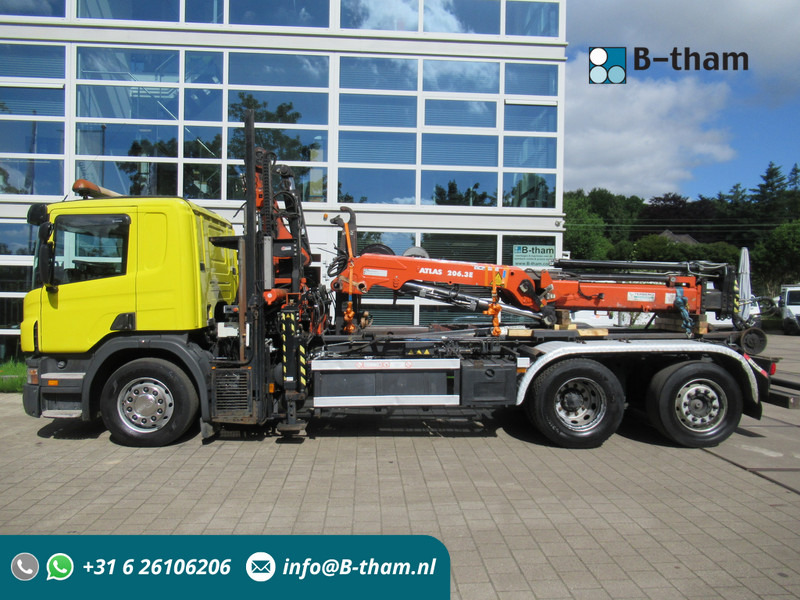 Scania P 340 B 6x2*4 VDL Haak - Kraan ATLAS 206.3E - Multibasculante camión, Camión grúa: foto 1 Scania P 340 B 6x2*4 VDL Haak - Kraan ATLAS 206.3E - Multibasculante camión, Camión grúa: foto 1