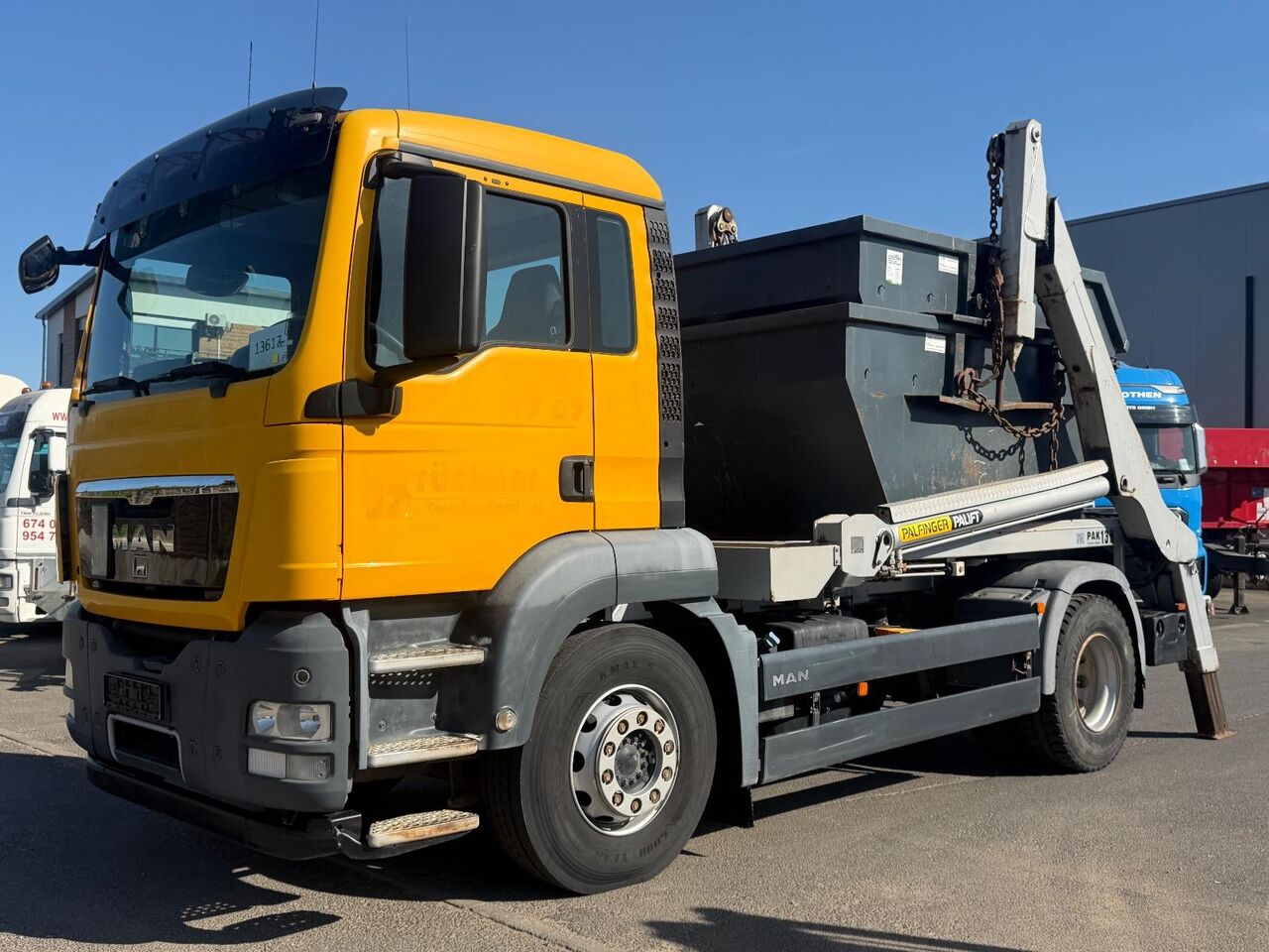 MAN TGS 18.400 4x2 BL + MeierRatio Palift PAK 13h - Portacontenedor de cadenas camión: foto 1 MAN TGS 18.400 4x2 BL + MeierRatio Palift PAK 13h - Portacontenedor de cadenas camión: foto 1