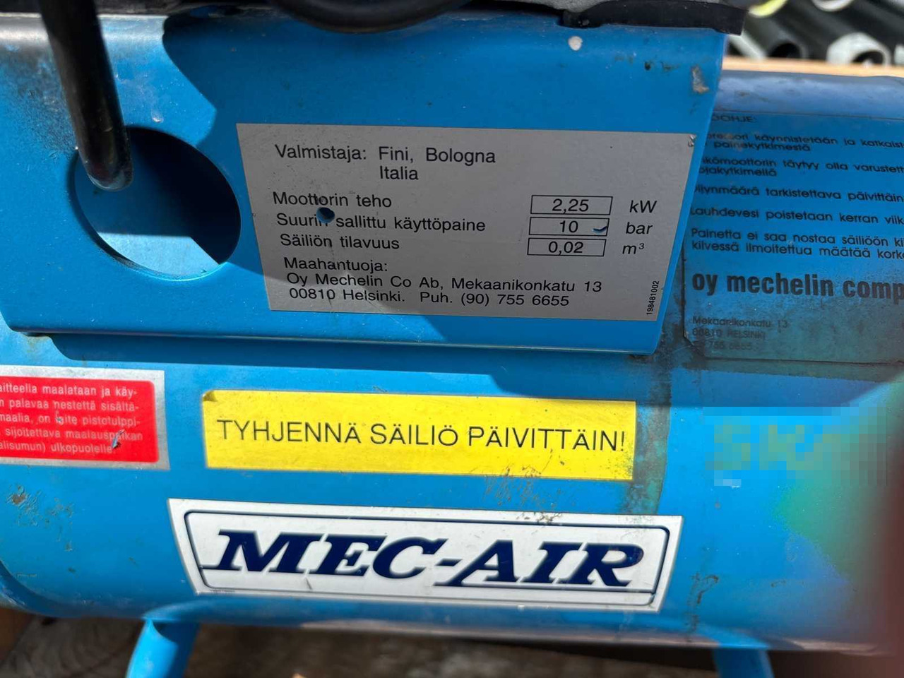 Compressor Mec-Air - Compresor de aire: foto 5 Compressor Mec-Air - Compresor de aire: foto 5
