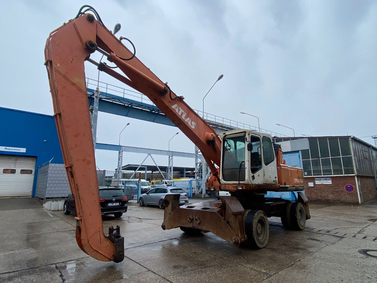 Atlas 1704 MI mit Greifer Umschlagbagger Lang - Excavadora de ruedas: foto 4 Atlas 1704 MI mit Greifer Umschlagbagger Lang - Excavadora de ruedas: foto 4