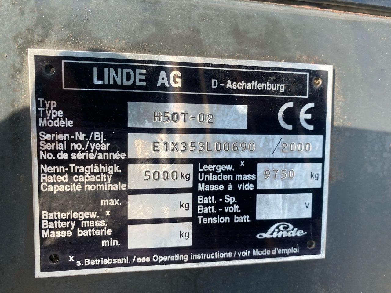 Linde H50T-02 GAS 2790 STD. 5000 KG HUB - Carretilla elevadora: foto 2 Linde H50T-02 GAS 2790 STD. 5000 KG HUB - Carretilla elevadora: foto 2