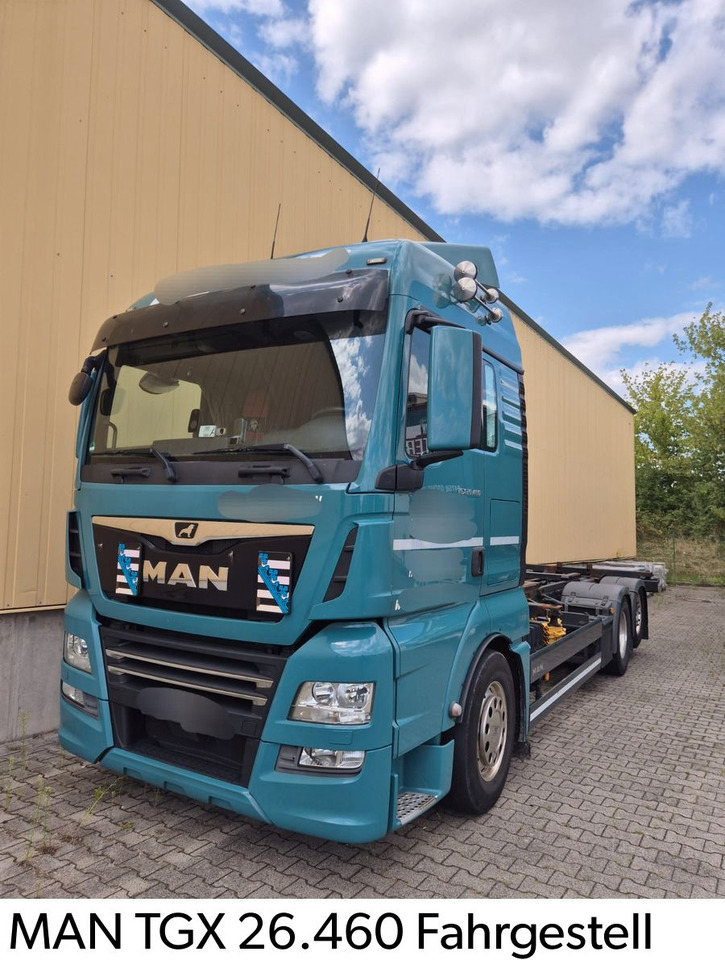 MAN TGX 26.460 Krone Wechsel - Brücke Lift / Luft - Chasis camión: foto 1 MAN TGX 26.460 Krone Wechsel - Brücke Lift / Luft - Chasis camión: foto 1