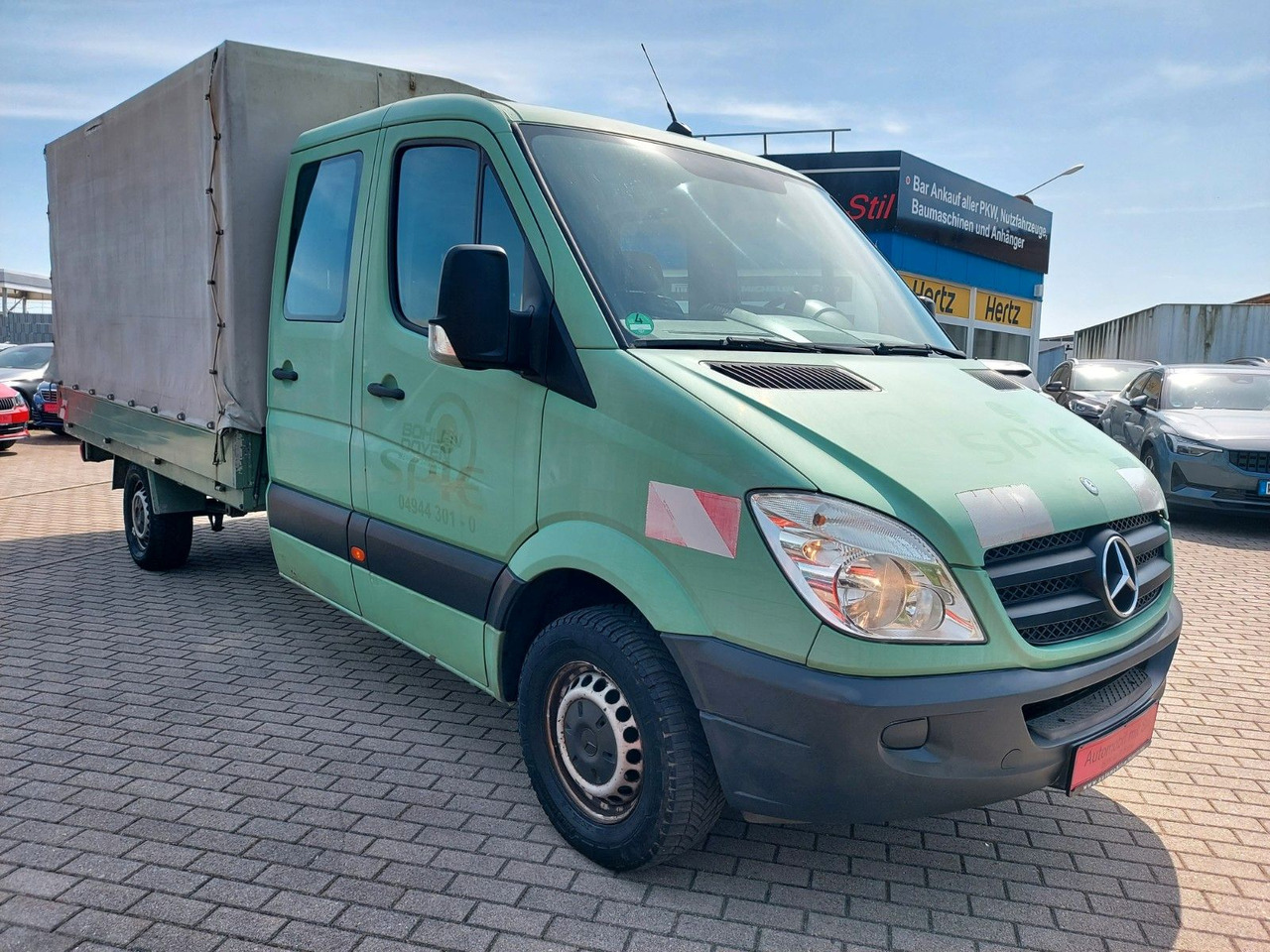 Mercedes-Benz Sprinter II Pritsche/DoKa 313 CDI KLIMA 7 SITZE - Furgoneta con caja de lona, Furgoneta combi: foto 1 Mercedes-Benz Sprinter II Pritsche/DoKa 313 CDI KLIMA 7 SITZE - Furgoneta con caja de lona, Furgoneta combi: foto 1