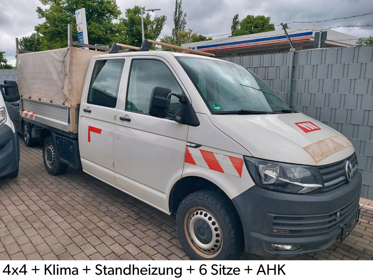 Volkswagen T6 Pritsche DOKA 4x4 6 Sitze Klima Standheizung - Caja abierta furgoneta, Furgoneta combi: foto 1 Volkswagen T6 Pritsche DOKA 4x4 6 Sitze Klima Standheizung - Caja abierta furgoneta, Furgoneta combi: foto 1
