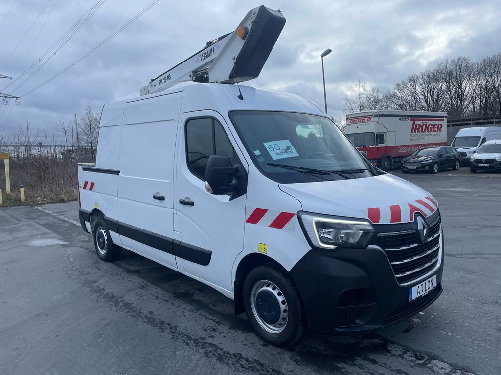 Renault Master III L2H2 Hubarbeitsbühne/VERSALIFT/EU6d - Camión con plataforma elevadora, Vehículo comercial ligero: foto 1 Renault Master III L2H2 Hubarbeitsbühne/VERSALIFT/EU6d - Camión con plataforma elevadora, Vehículo comercial ligero: foto 1