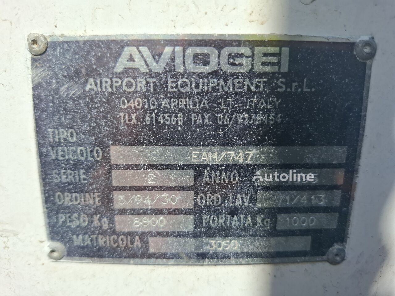 AVIOGEI EAM747 - Ambulift: foto 4 AVIOGEI EAM747 - Ambulift: foto 4