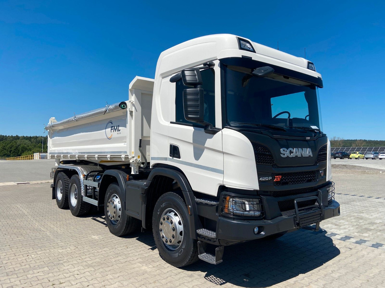 Scania P420 8x4 FML DREISEITENKIPPER - Volquete camión: foto 1 Scania P420 8x4 FML DREISEITENKIPPER - Volquete camión: foto 1
