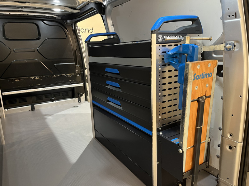 Furgoneta pequeña Ford Transit Custom 300 2.0 TDCI L2H1 Trend 130 PK Servicebus / Sortimo Inrichting / Euro 6 / Airco / Cruise Control / Klep / PDC / 3-Zits: foto 11