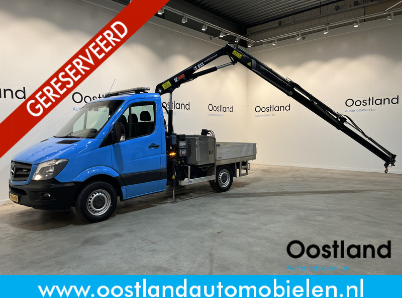 Mercedes-Benz Sprinter 316 CDI RWD Open Laadbak / Hiab XS 033 D-2 Kraan PTO / Euro 6 / Knijpbak / Airco / Trekhaak / Cruise Control / 3-Zits - Caja abierta furgoneta: foto 1 Mercedes-Benz Sprinter 316 CDI RWD Open Laadbak / Hiab XS 033 D-2 Kraan PTO / Euro 6 / Knijpbak / Airco / Trekhaak / Cruise Control / 3-Zits - Caja abierta furgoneta: foto 1