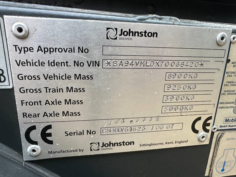 Barredora vial Johnston CN400: foto 7