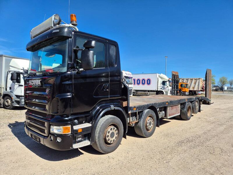 Scania R420 8x2/6 // Knæklad med venderampe // - Portavehículos camión: foto 1 Scania R420 8x2/6 // Knæklad med venderampe // - Portavehículos camión: foto 1