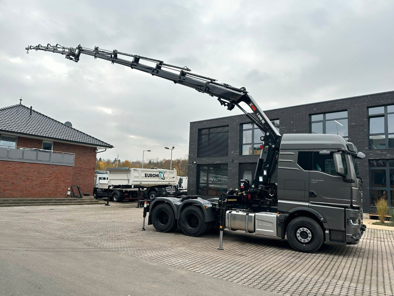 Cabeza tractora MAN TGX 26.580 6x4 Kran Hiab 302-6 + Jib-4: foto 15