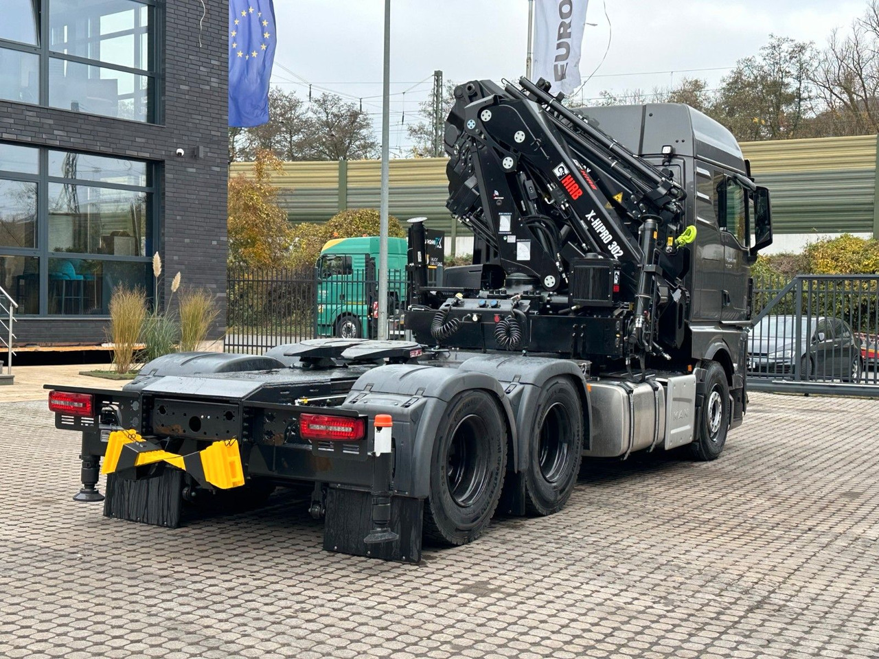 Cabeza tractora MAN TGX 26.580 6x4 Kran Hiab 302-6 + Jib-4: foto 7