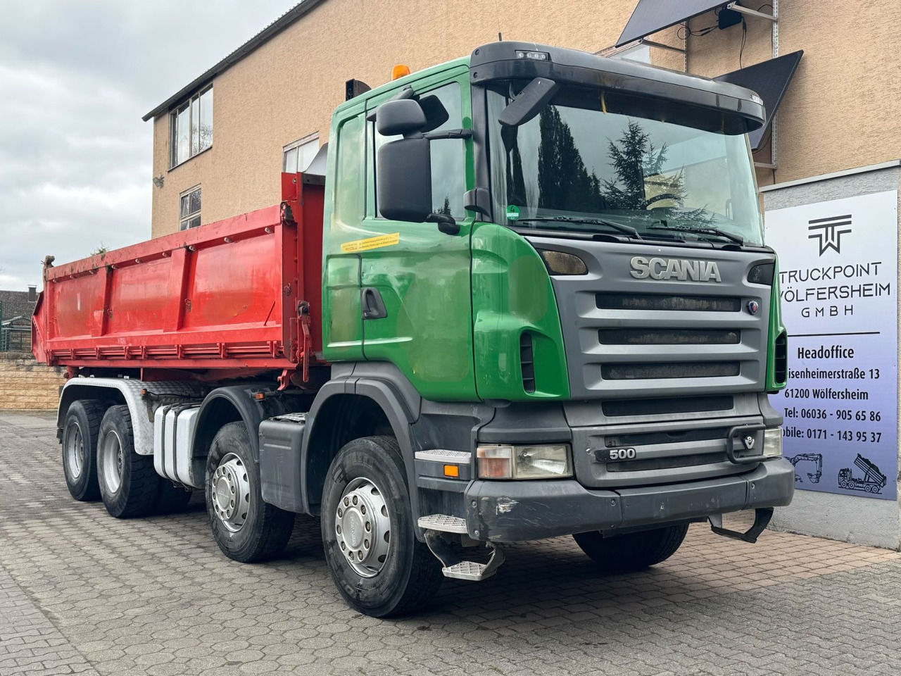 Scania R500/V8/BB/KLIMA/8x4/Dautel/Top-Zustand! - Volquete camión: foto 1 Scania R500/V8/BB/KLIMA/8x4/Dautel/Top-Zustand! - Volquete camión: foto 1