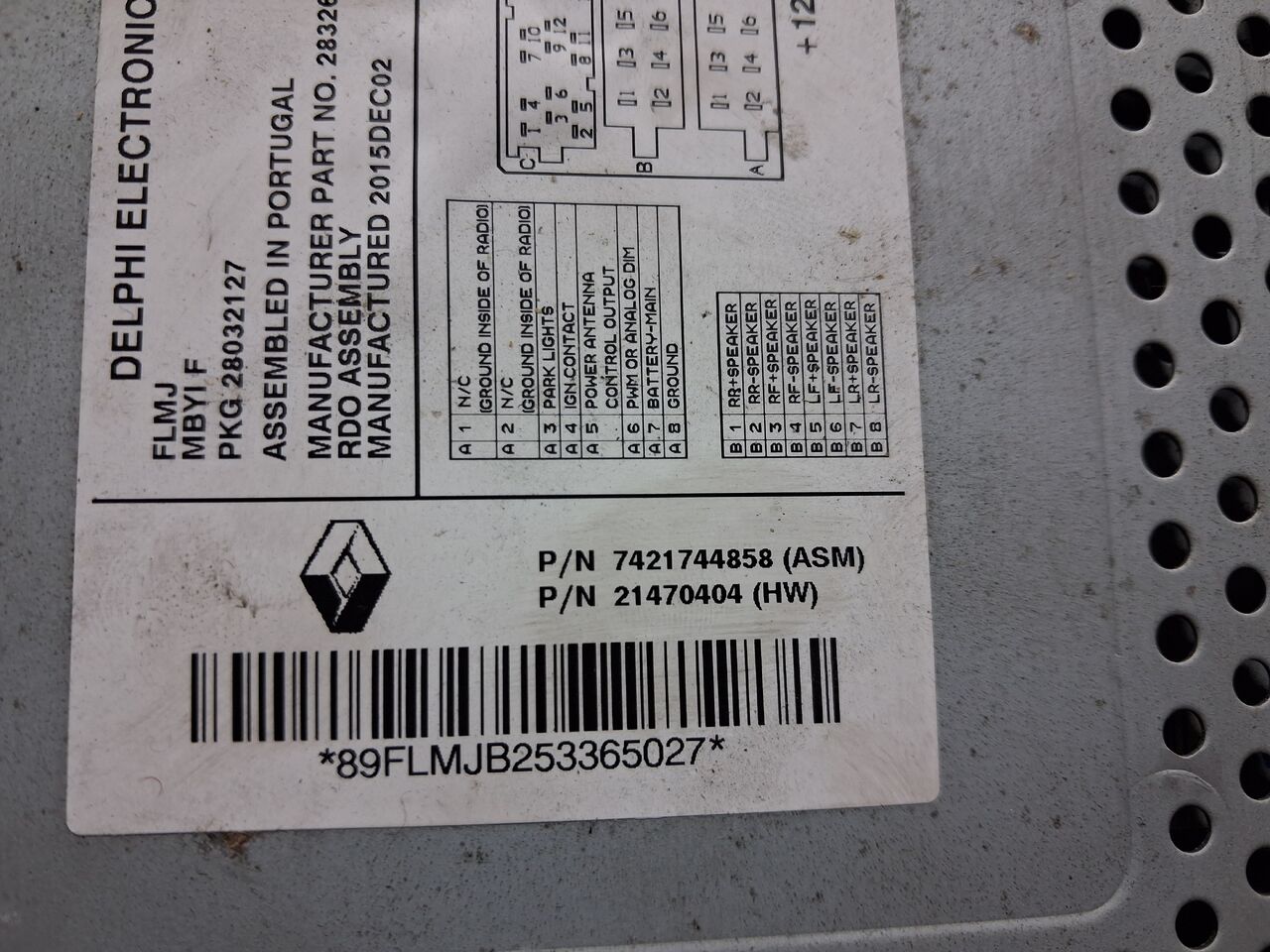 DELPHI RADIO DELPHI RADIOODTWARZACZ CD 12V RENAULT GAMA D ORYGINAŁ - Cabina e interior para Camión: foto 5 DELPHI RADIO DELPHI RADIOODTWARZACZ CD 12V RENAULT GAMA D ORYGINAŁ - Cabina e interior para Camión: foto 5